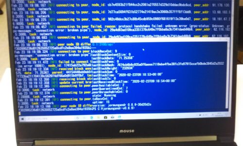 ブロックチェーン起動